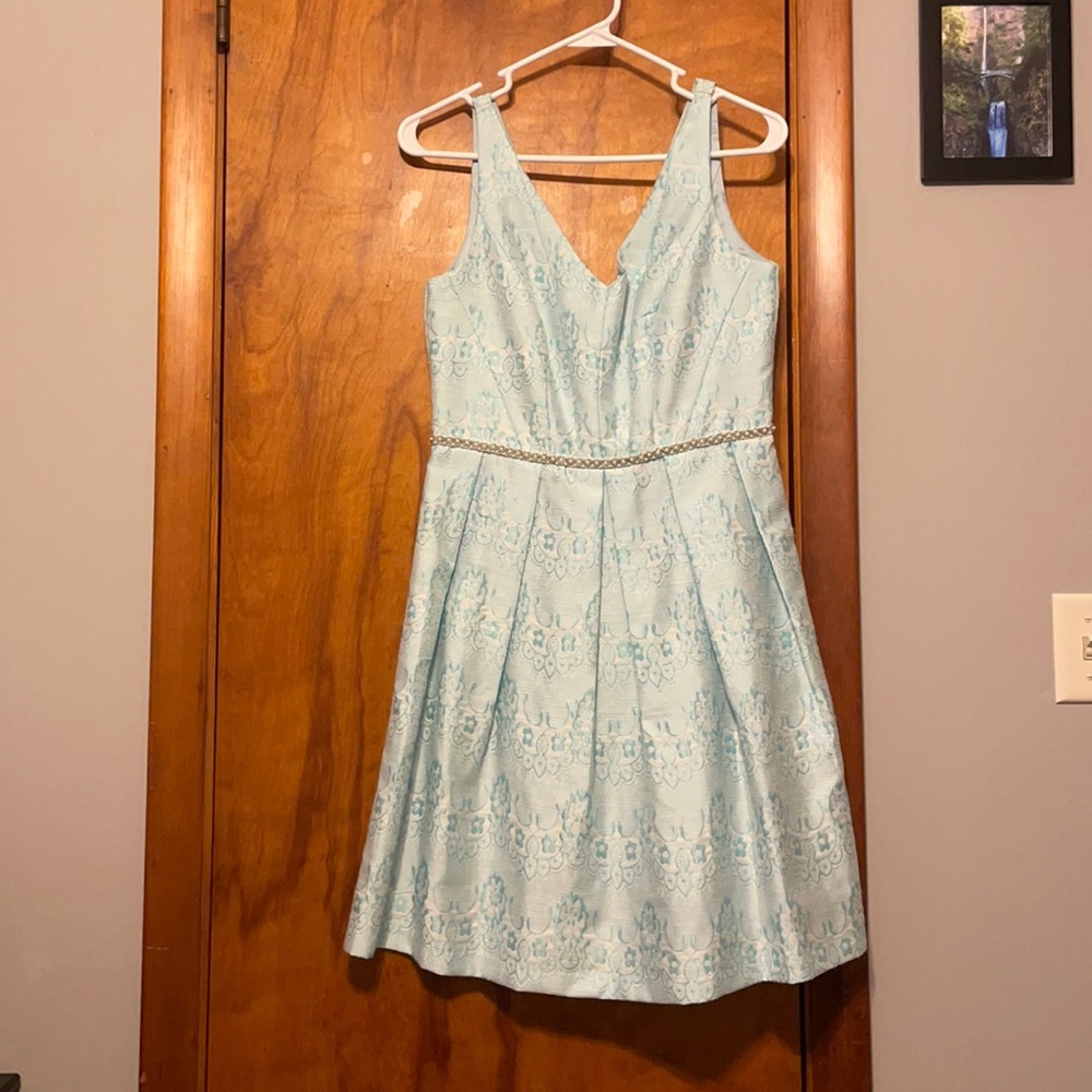 Blue A-Line Dress
